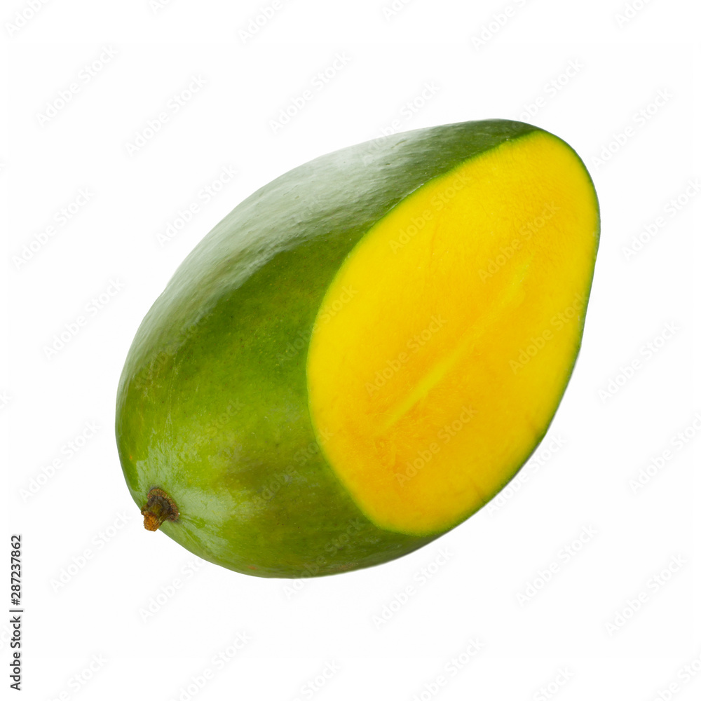 green mango isolated on white background green mango isolated on white background