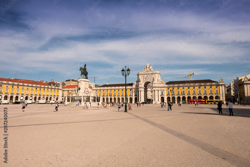 Fototapeta premium Commerce Square in Lisbon. Portugal, Lisboa