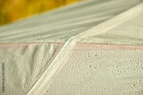 Εκτύπωση καμβά condensate on a tent in a hike