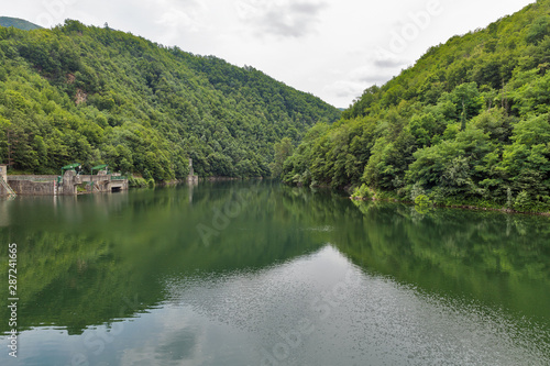 Pavana dam lake in Tuscany, Italy.