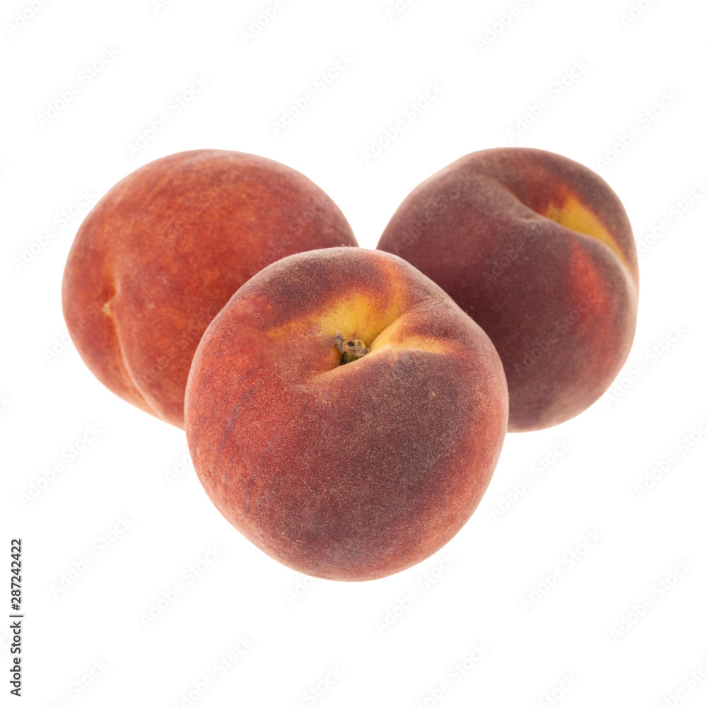 heap fresh peach isolated on white background heap fresh peach isolated on white background