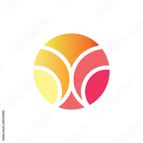 abstract with circle logo template