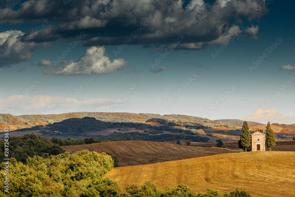 Vitaleta Chapel in Tuscany.