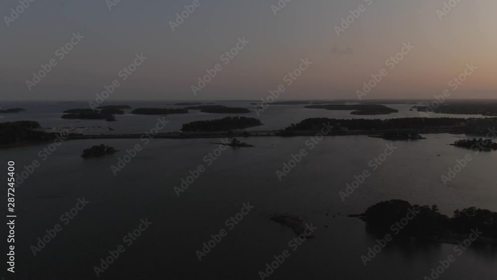 Flying over the city center of Helsinki during sunset. Finland. Downtown aerial drone shot. Flying over the city center of Helsinki during sunset. Finland. Downtown aerial drone shot.