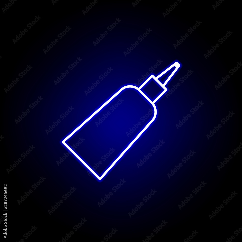 feet cream line neon icon. Elements of Beauty and Cosmetics illustration icon. Signs and symbols can be used for web, logo, mobile app, UI, UX