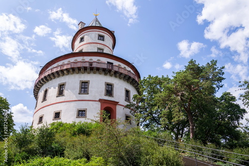 Wallpaper Mural Hunting chateau Humprecht surrounded by a wood park, formerly a game reserve, Sobotka, Czech republic, sunny summer day, clear blue sky background, Torontodigital.ca