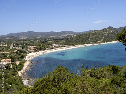 View of beautiful bay  Sardinia  Italy