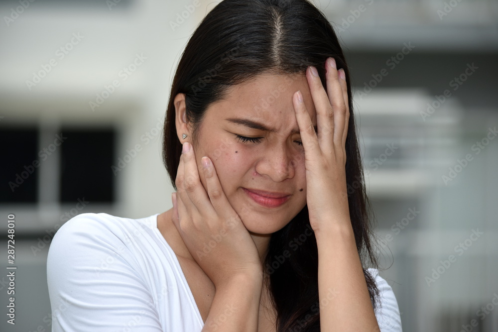 A Beautiful Filipina Female And Anxiety A Beautiful Filipina Female And Anxiety
