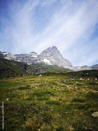 Monte Cervino - Matterhorn - Italian Alps in Breuil-Cervinia