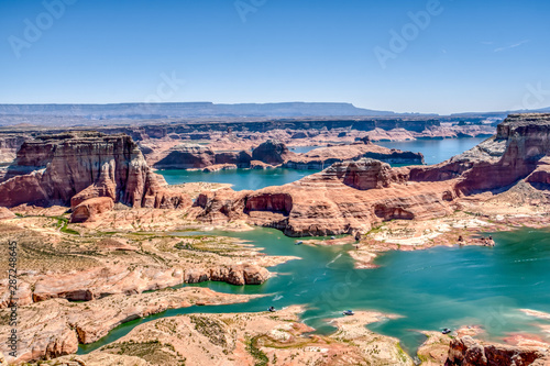 Exotic Lake Powell between Arizona and Utah