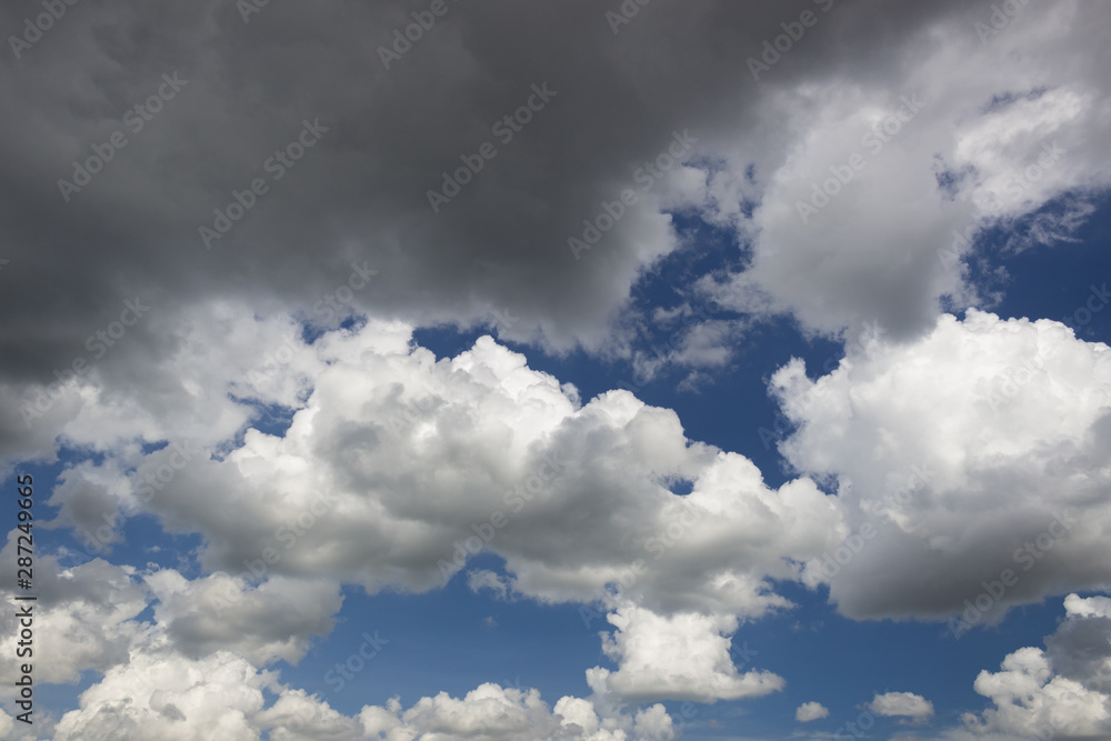 blue sky with white clouds