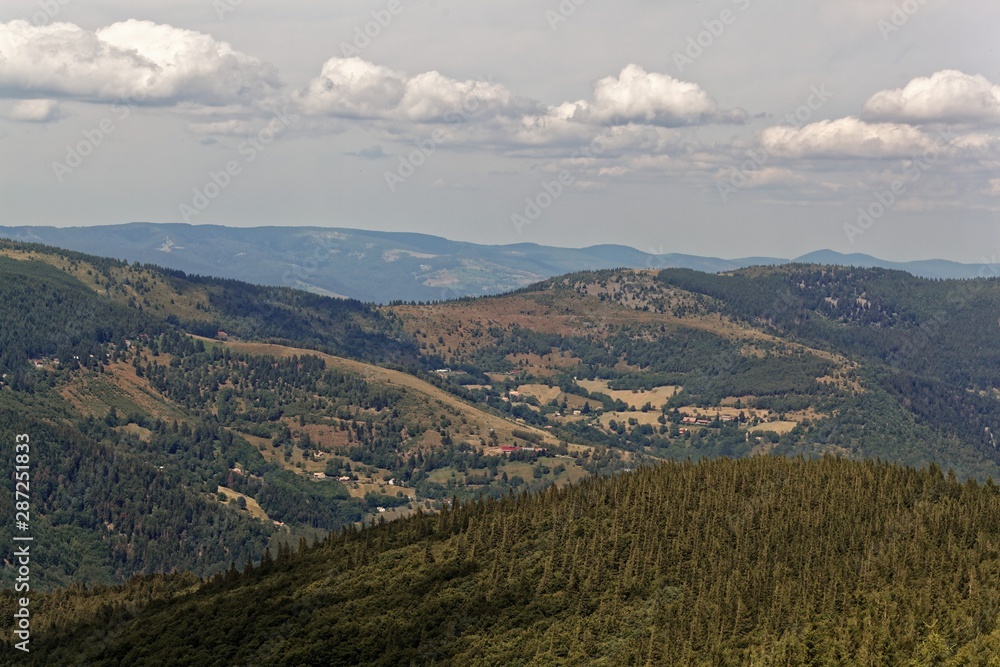 Landscape around the Grand Ballon in the Vosges Mountains