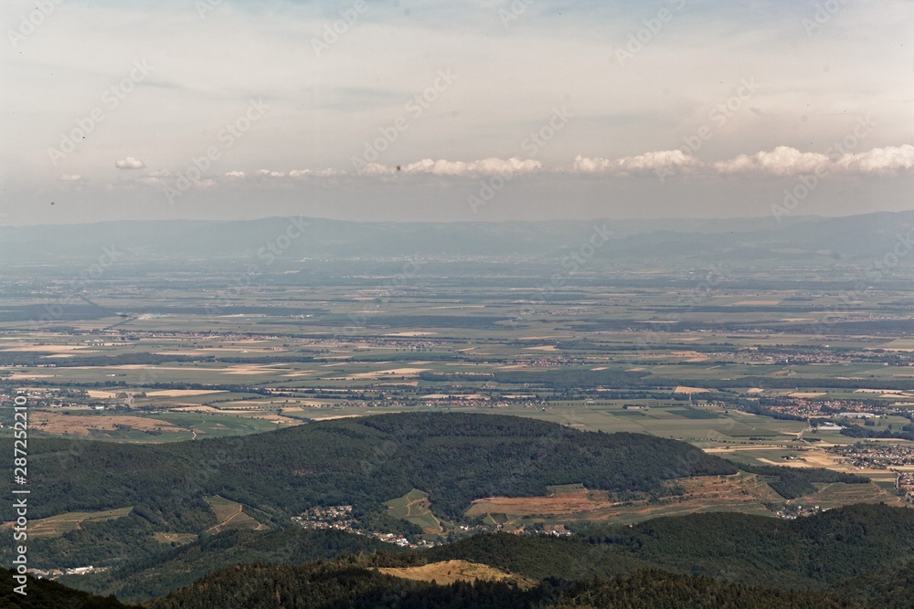 Landscape around the Grand Ballon in the Vosges Mountains