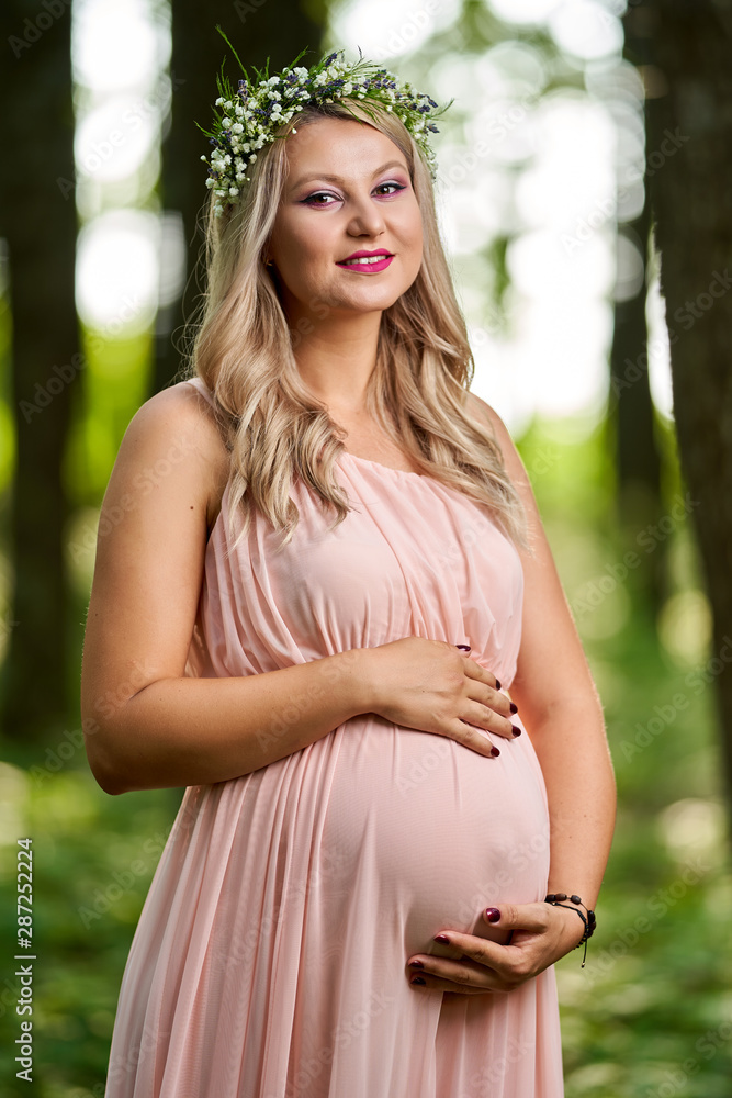 Young pregnant woman outdoor Young pregnant woman outdoor