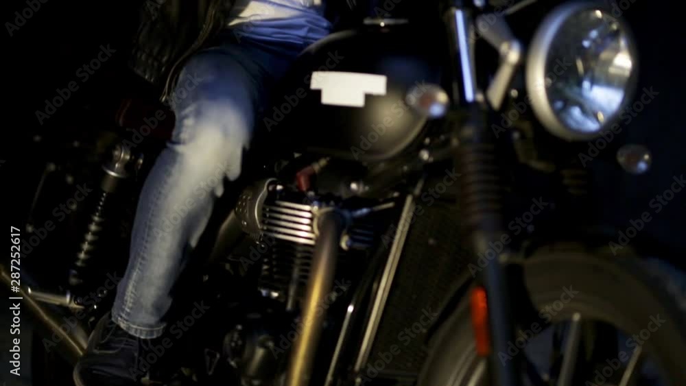 Motorcyclist's shadow Motorcyclist's shadow