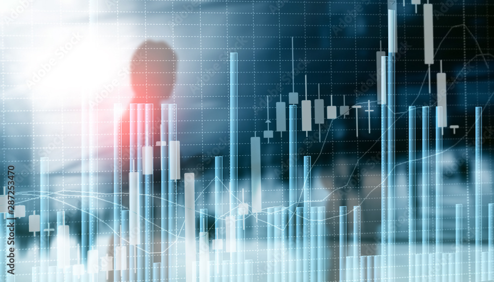Stock Market Graph and Bar Chart. Abstract blurred universal business background. Stock Market Graph and Bar Chart. Abstract blurred universal business background.