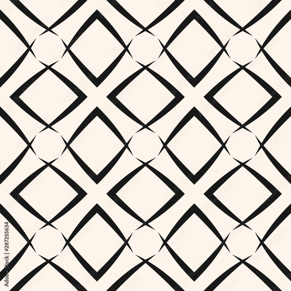 Vector geometric seamless pattern with square grid, lattice, thin lines, tiles Vector geometric seamless pattern with square grid, lattice, thin lines, tiles