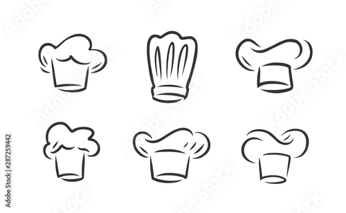 Cook hat logo. Cookery, restaurant symbol. Vector illustration
