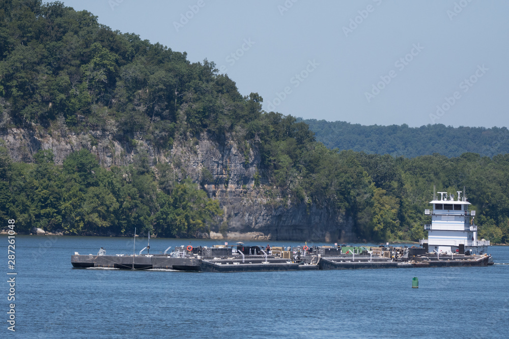 Barge on the Tennessee River