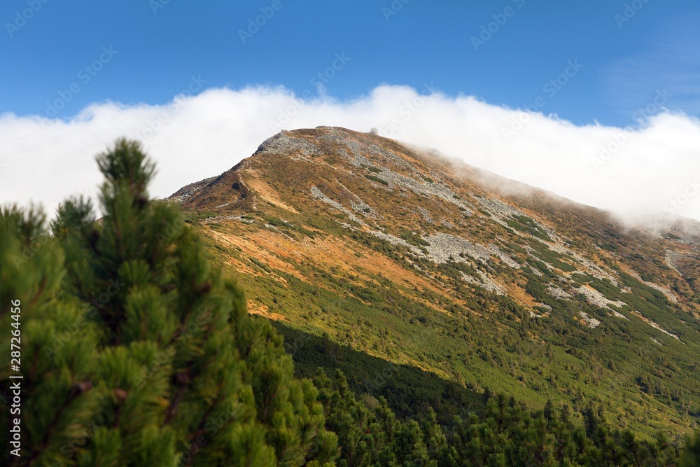 View from Ukraine Carpathian mountains, mount Pip Ivan View from Ukraine Carpathian mountains, mount Pip Ivan