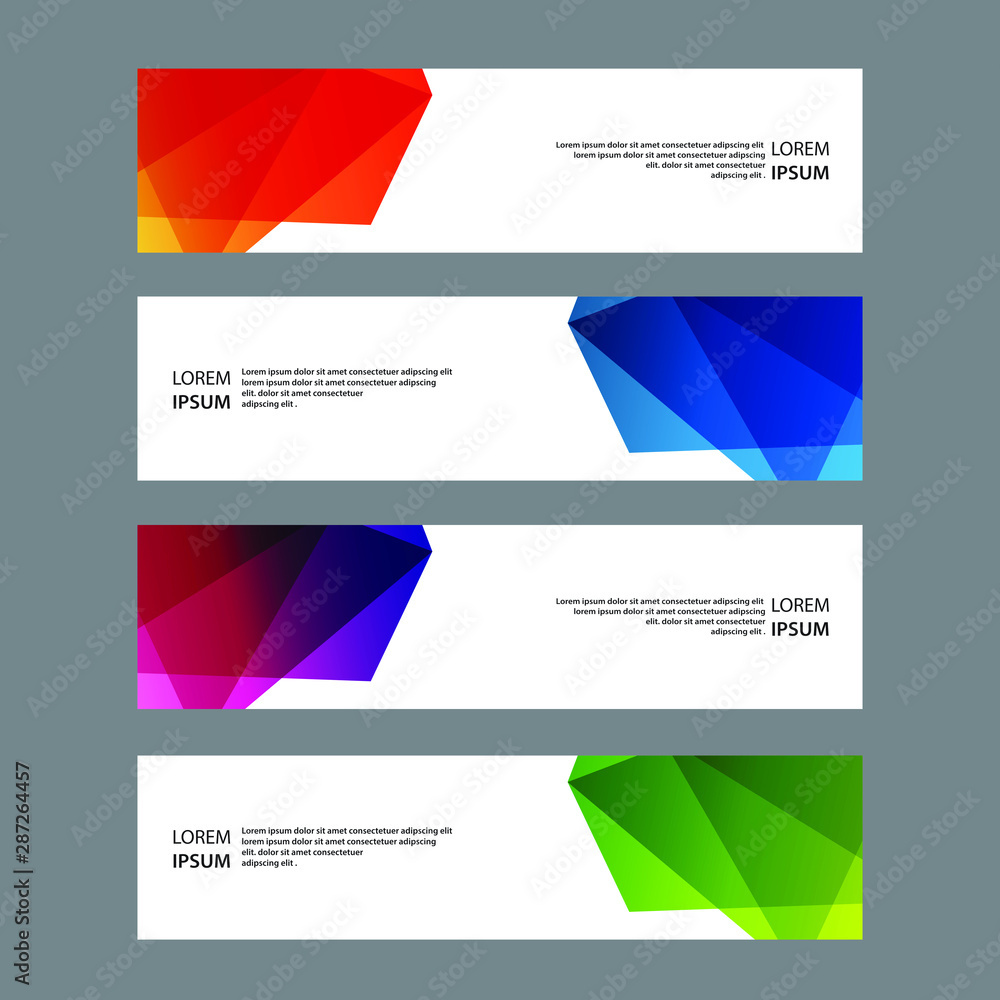 Fototapeta premium Vector Abstract banner web template