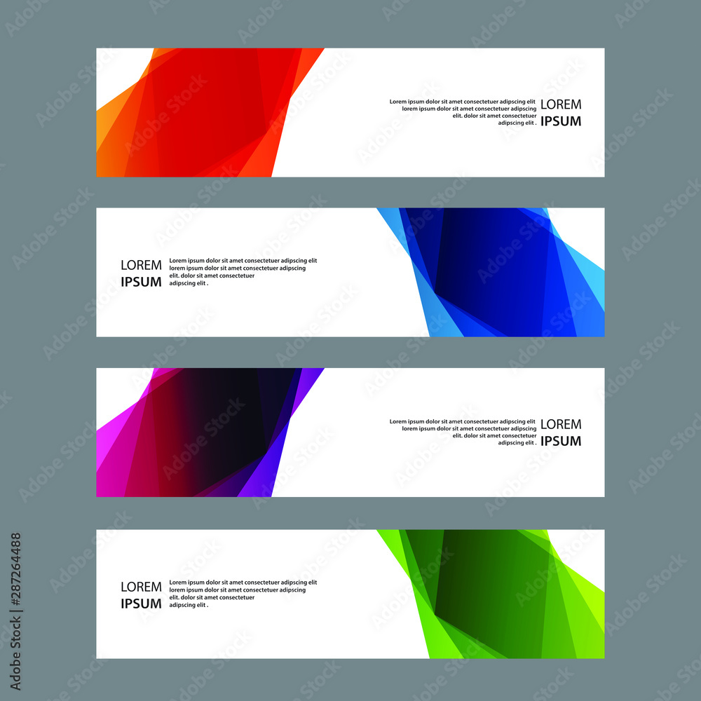 Fototapeta premium Vector Abstract banner web template