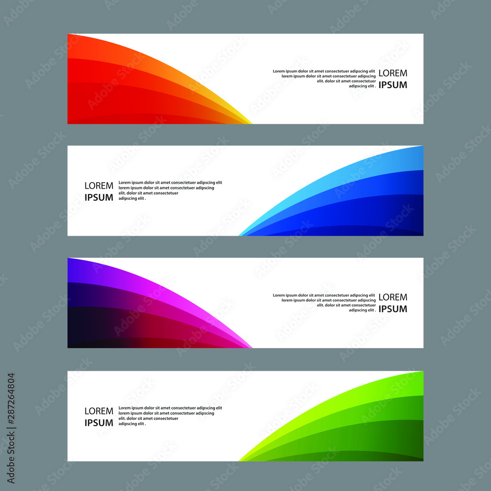 Vector Abstract banner web template Vector Abstract banner web template