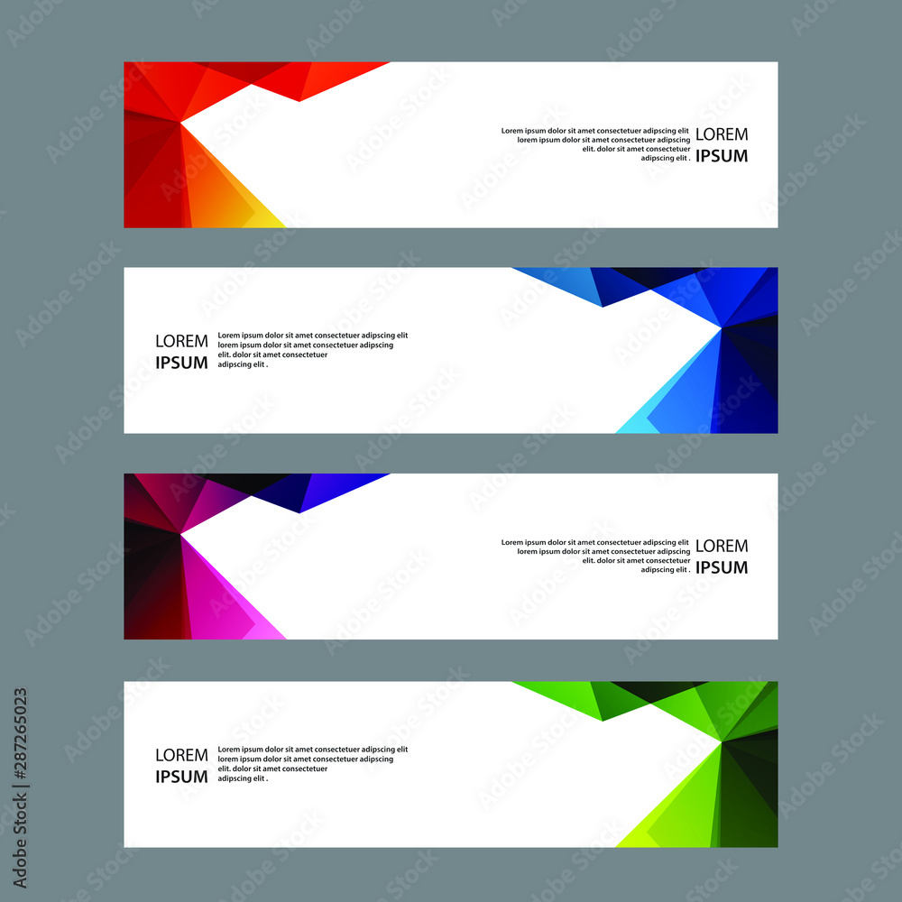 Fototapeta premium Vector Abstract banner web template