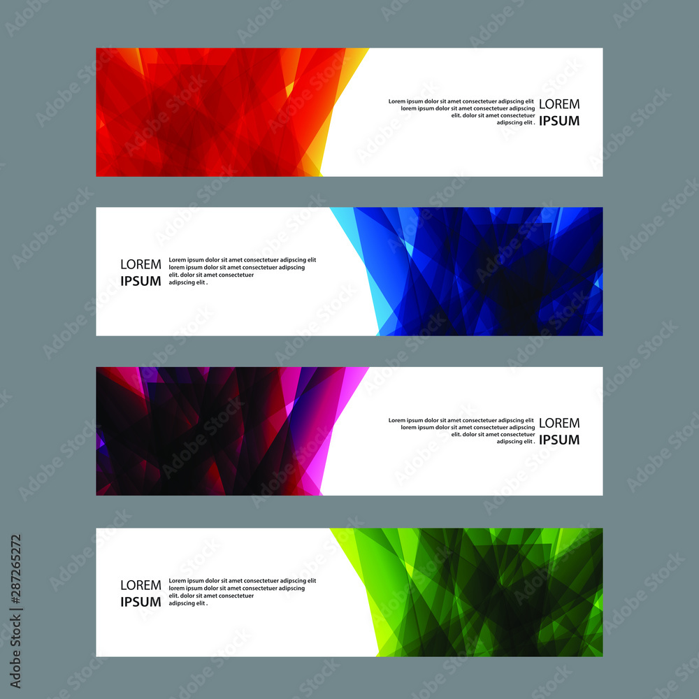 Fototapeta premium Vector Abstract banner web template