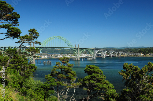 Yaquina Bay Bridge Newport Oregon USA photo