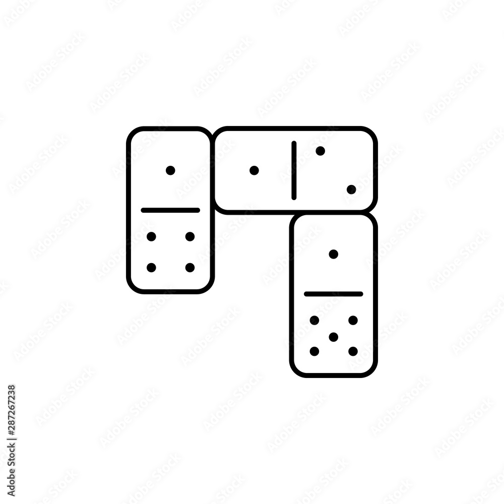 Domino, casino icon. Element of casino icon Domino, casino icon. Element of casino icon