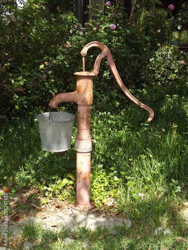 Well Water Spout and Bucket