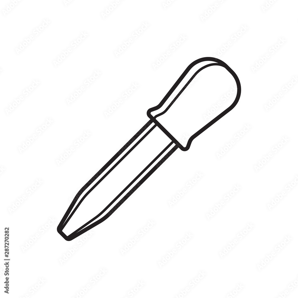 Fototapeta premium Pipette vector icon illustration