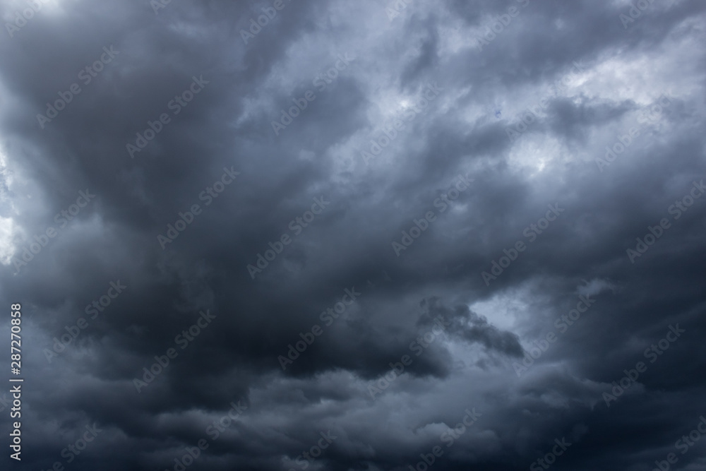 dramatic sky with clouds