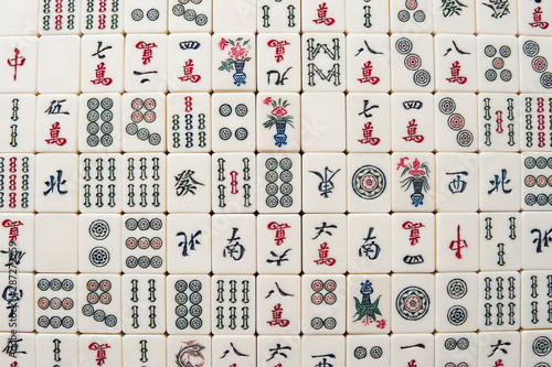 old Mahjong tiles