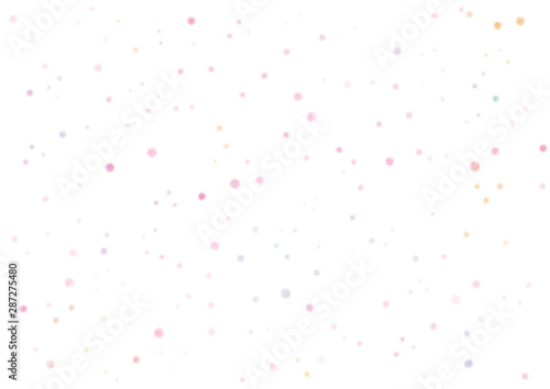 水彩　水玉　背景　ピンク	