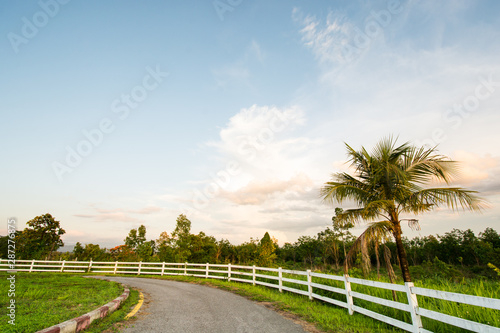 Clouds in blue sky in a clear day