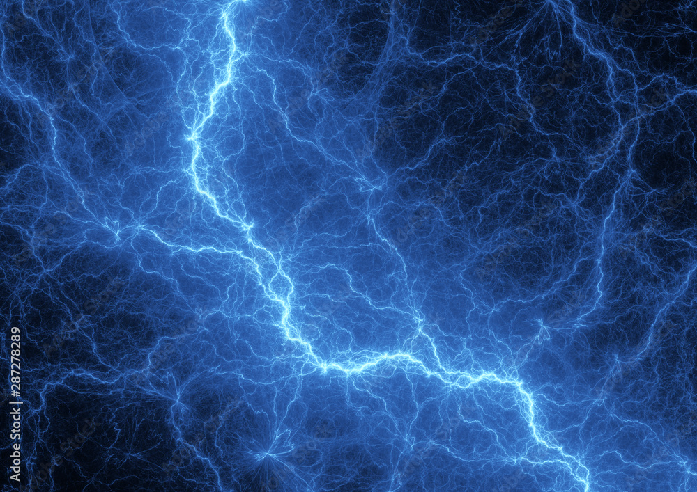 Blue plasma, abstract power and electrical background Blue plasma, abstract power and electrical background