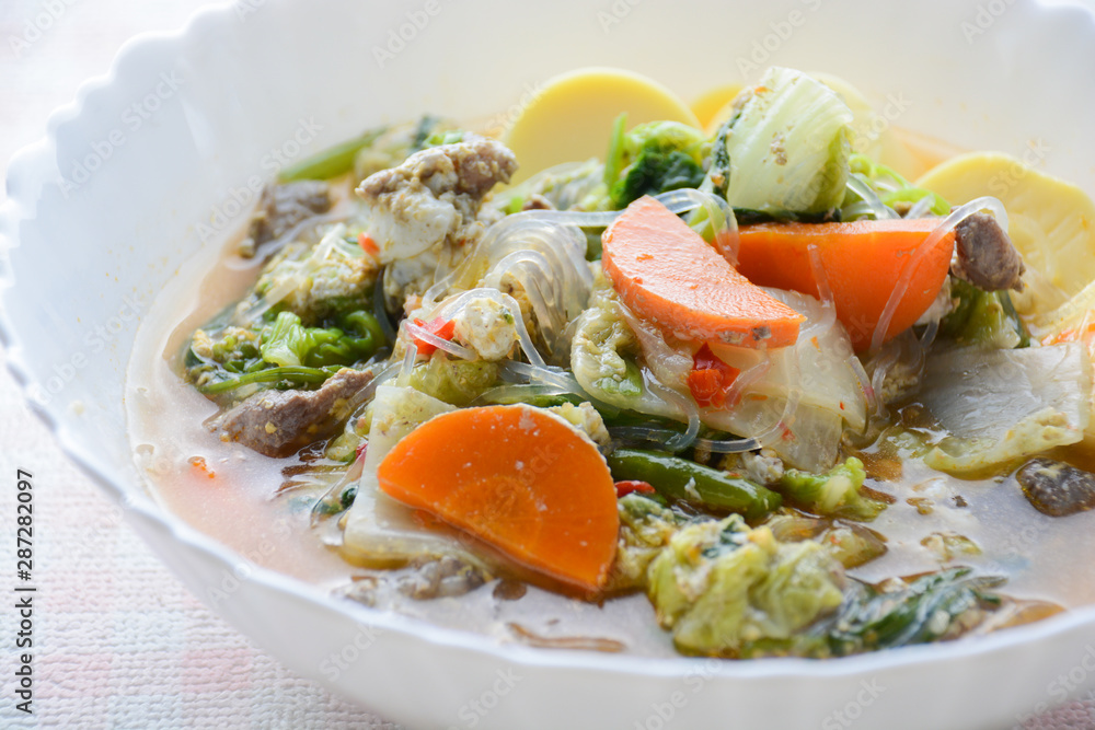 Enjoy eating with Sukiyaki, it is an healthy foods in Japanese style. Enjoy eating with Sukiyaki, it is an healthy foods in Japanese style.