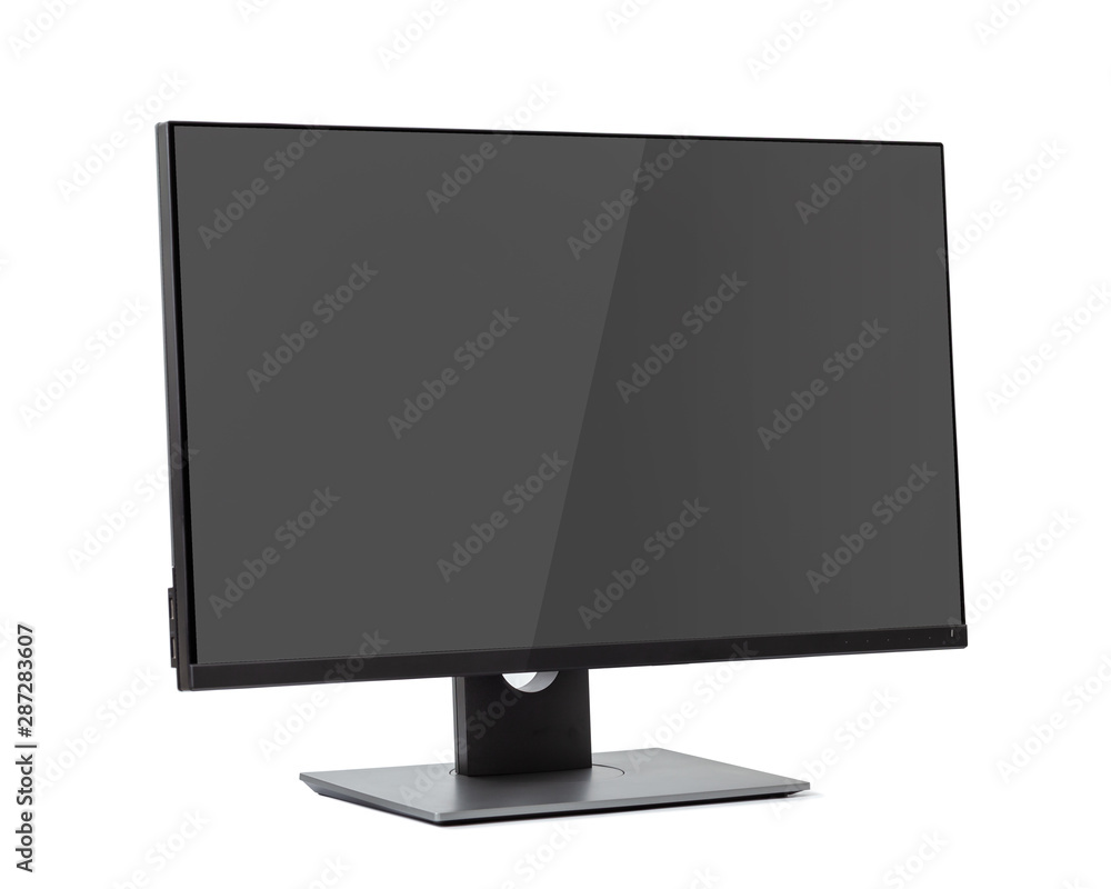computer monitor, screen isolated on white background. computer monitor, screen isolated on white background.