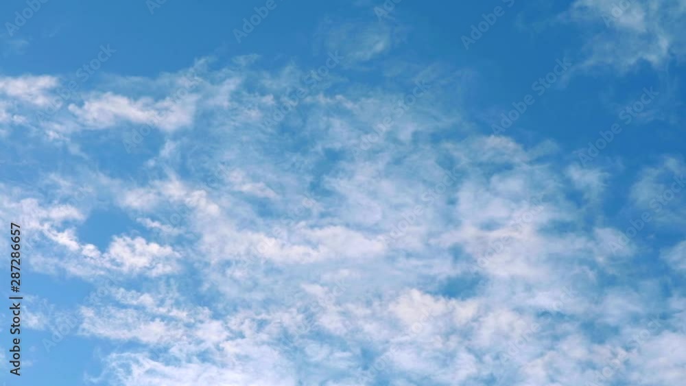 cloud layer passing on blue and top layer slow moving cloud layer passing on blue and top layer slow moving