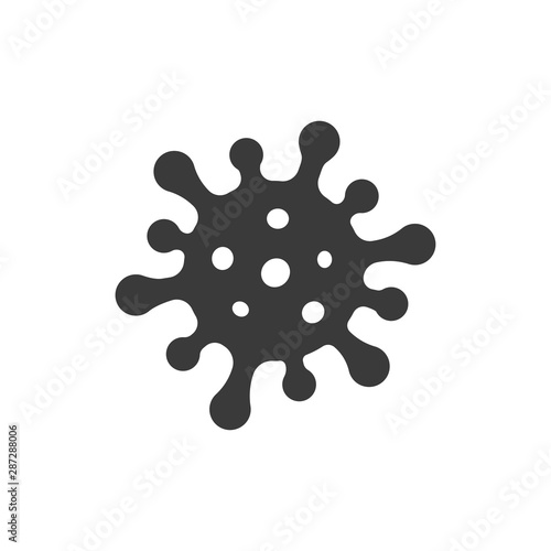 bacterias vector icon isolated on white background photo