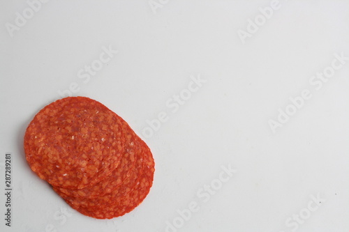 slices of chorizo from Pamplona