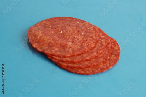 slices of chorizo from Pamplona