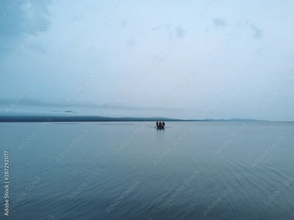 Fototapeta premium Boat on the lake