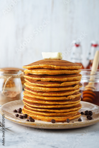 Fresh homemade pancakes