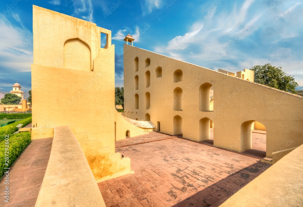 Jantar Mantar Observatory, Jaipur, Rajasthan, India - A collection of architectural astronomical instruments, built by Maharaja (Ruler) Jai Singh II at his then new capital of Jaipur between 1727 -34