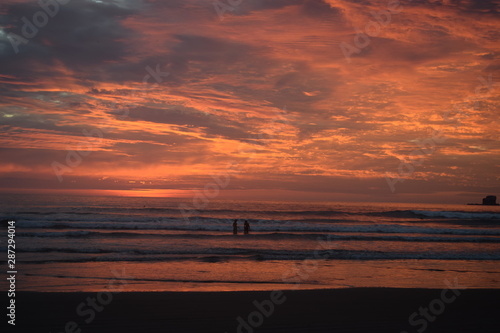 sunset in Ecuador