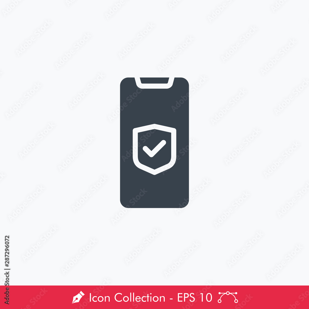 Secure Phone Icon / Vector Secure Phone Icon / Vector
