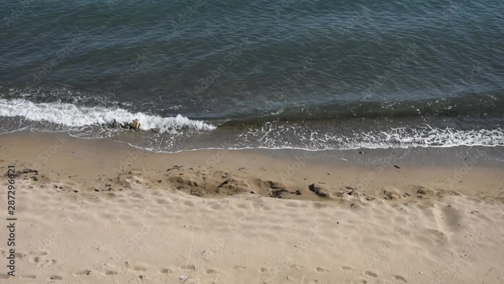 Seascape with waves on the beach Seascape with waves on the beach
